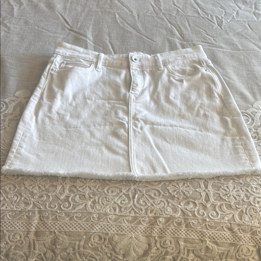 Vineyard Vines White Denim Mini Skirt Resort Wear
